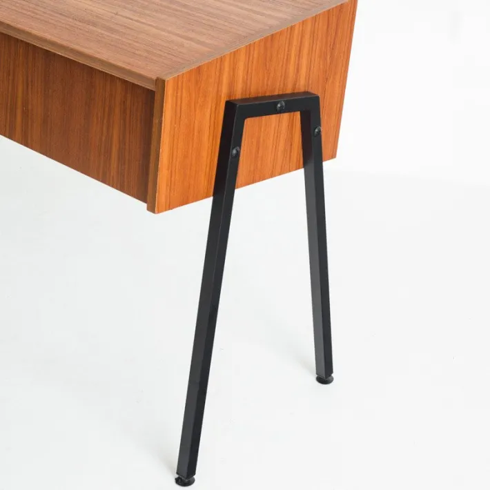 Pamono Vintage Teak and Lacquered Iron Console Table, 1960s Sale