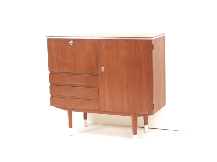Pamono Vintage Teak Bar Cabinet, 1960s Outlet