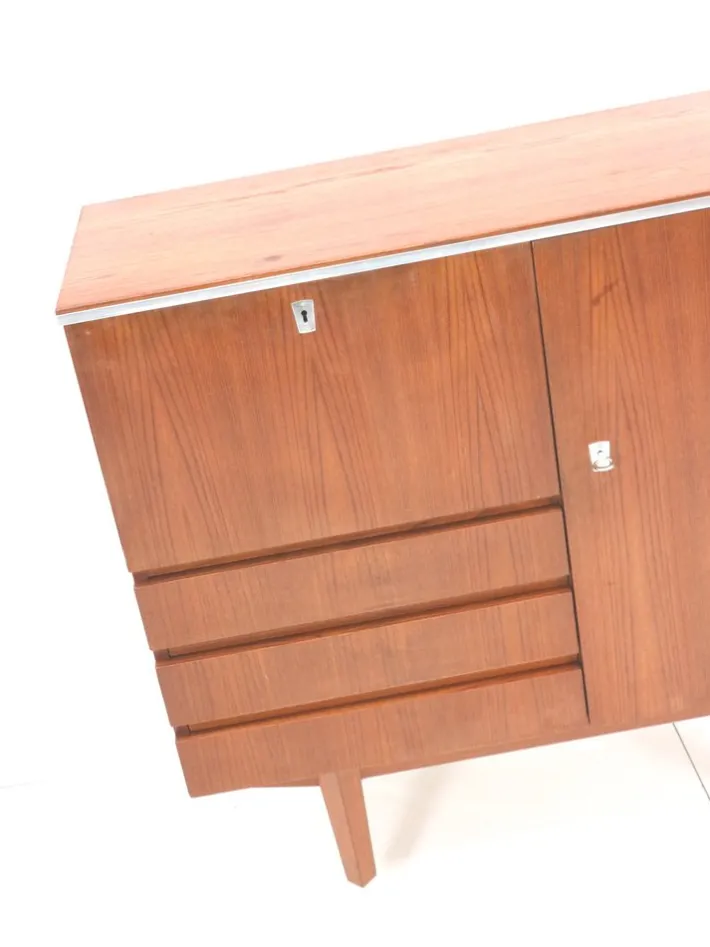 Pamono Vintage Teak Bar Cabinet, 1960s Outlet