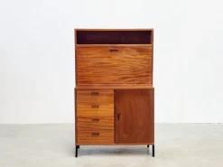 Pamono Vintage Teak Cabinet or Secretaire from Simpla Lux, 1970s Hot