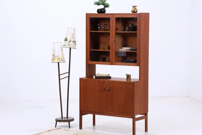 Pamono Vintage Teak Display Cabinet, 1960s Hot