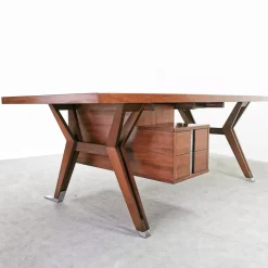 Pamono Vintage Teak Executive Desk from Mim Roma, 1960s Discount