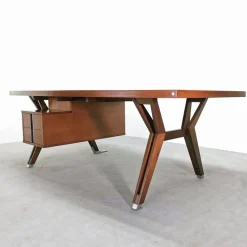 Pamono Vintage Teak Executive Desk from Mim Roma, 1960s Discount