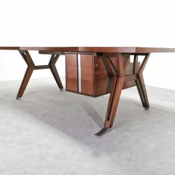 Pamono Vintage Teak Executive Desk from Mim Roma, 1960s Discount