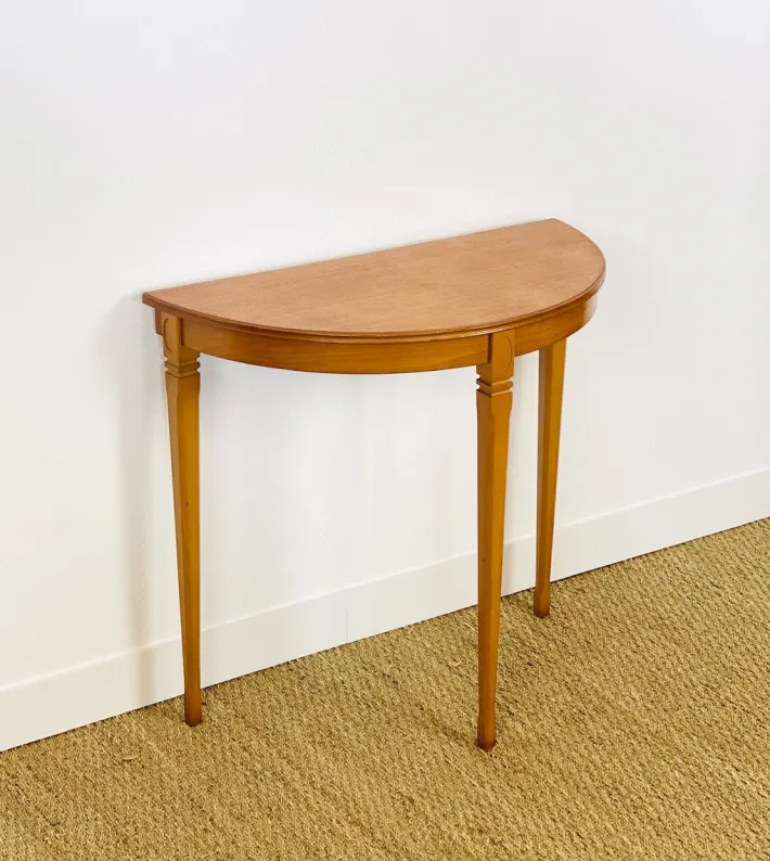 Pamono Vintage Teak Half-Moon Console Table by Legate Furniture, 1970s Discount