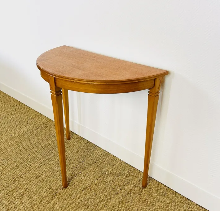 Pamono Vintage Teak Half-Moon Console Table by Legate Furniture, 1970s Discount