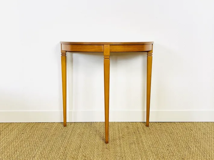 Pamono Vintage Teak Half-Moon Console Table by Legate Furniture, 1970s Discount
