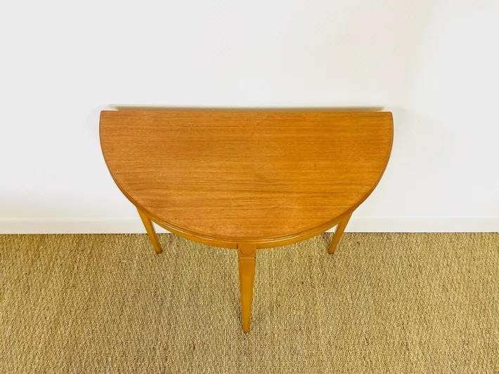 Pamono Vintage Teak Half-Moon Console Table by Legate Furniture, 1970s Discount