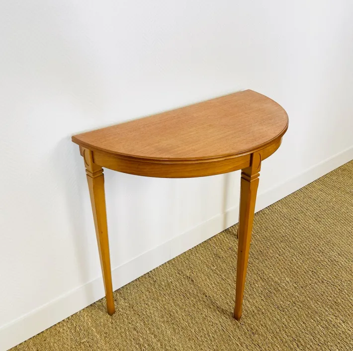 Pamono Vintage Teak Half-Moon Console Table by Legate Furniture, 1970s Discount