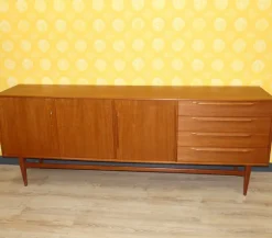 Pamono Vintage Teak Sideboard by Heinrich Riestenpatt for RT Möbel, 1960s Clearance