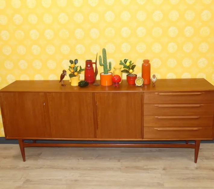 Pamono Vintage Teak Sideboard by Heinrich Riestenpatt for RT Möbel, 1960s Clearance