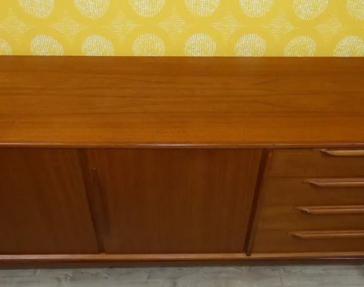 Pamono Vintage Teak Sideboard by Heinrich Riestenpatt for RT Möbel, 1960s Clearance