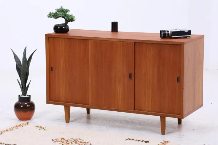 Pamono Vintage Teak Sideboard by Kajsa & Nils Nisse Strinning, 1960s New