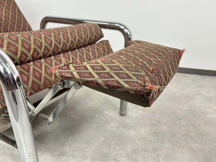 Pamono Vintage Tubular Chrome Recliner by Milo Baughman for James Inc., 1970s Sale