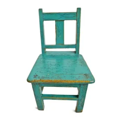 Pamono Vintage Turquoise Blue Children's Chair Clearance