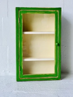 Pamono Vintage Wall Cabinet with Glass Door Outlet