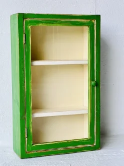 Pamono Vintage Wall Cabinet with Glass Door Outlet
