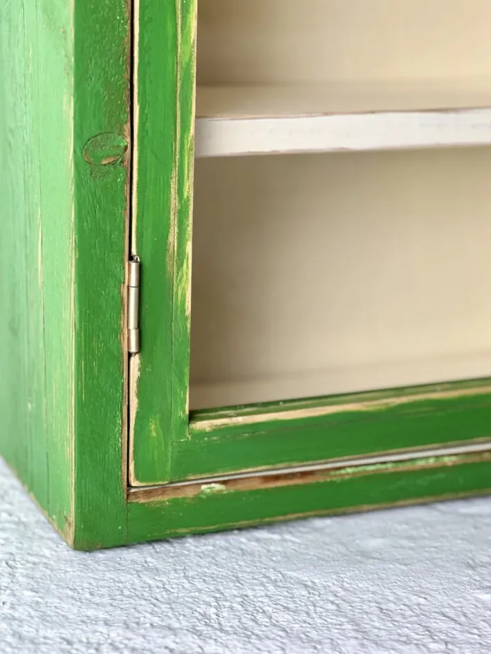 Pamono Vintage Wall Cabinet with Glass Door Outlet