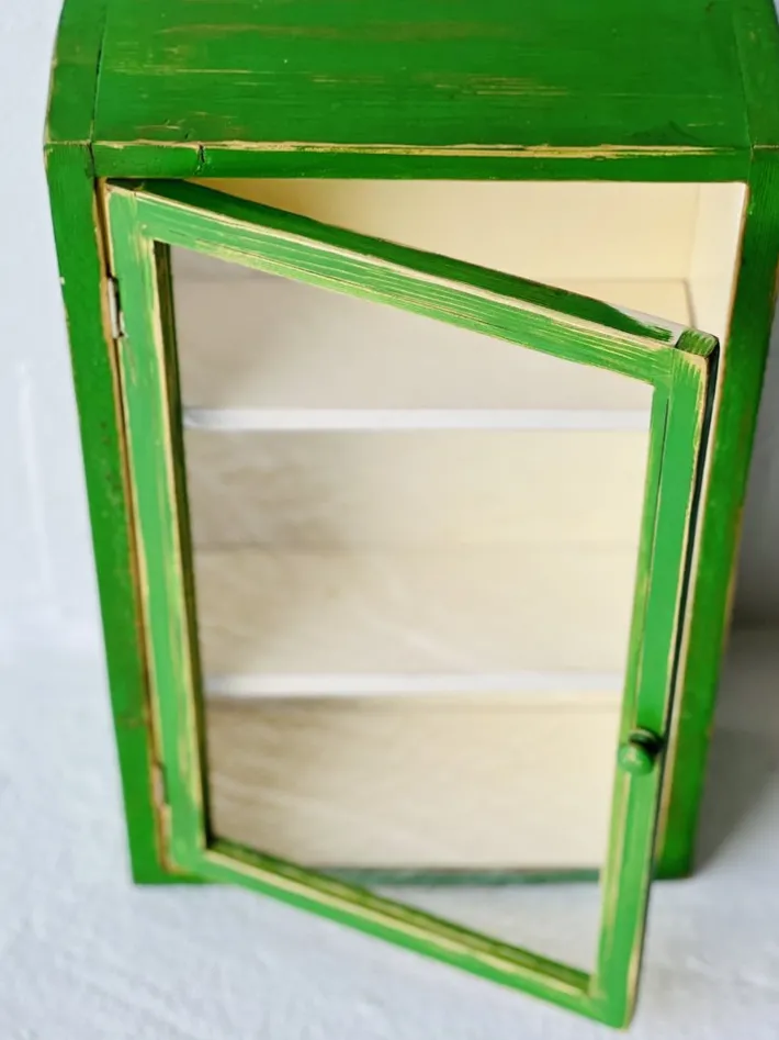 Pamono Vintage Wall Cabinet with Glass Door Outlet