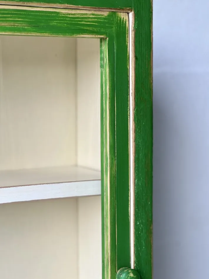 Pamono Vintage Wall Cabinet with Glass Door Outlet