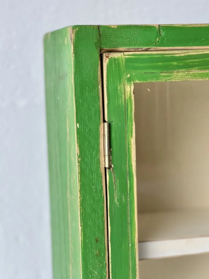 Pamono Vintage Wall Cabinet with Glass Door Outlet