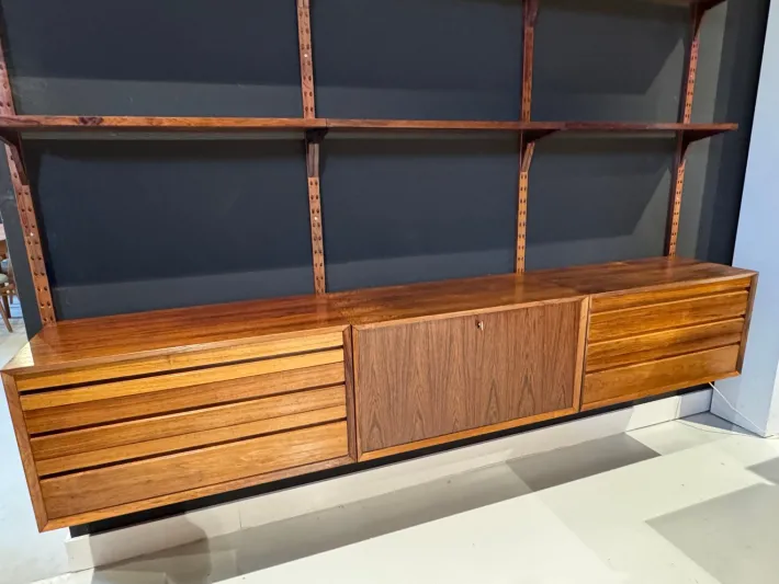 Pamono Vintage Wall System in Rosewood attributed to Poul Cadovius for Cado Discount