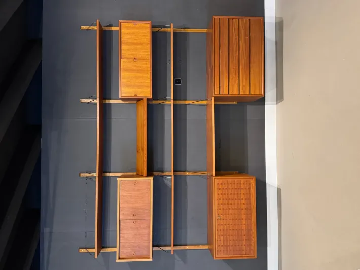 Pamono Vintage Wall System in Teak attributed to Poul Cadovius for Cado Clearance