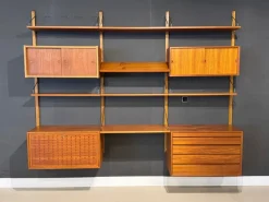 Pamono Vintage Wall System in Teak attributed to Poul Cadovius for Cado Clearance