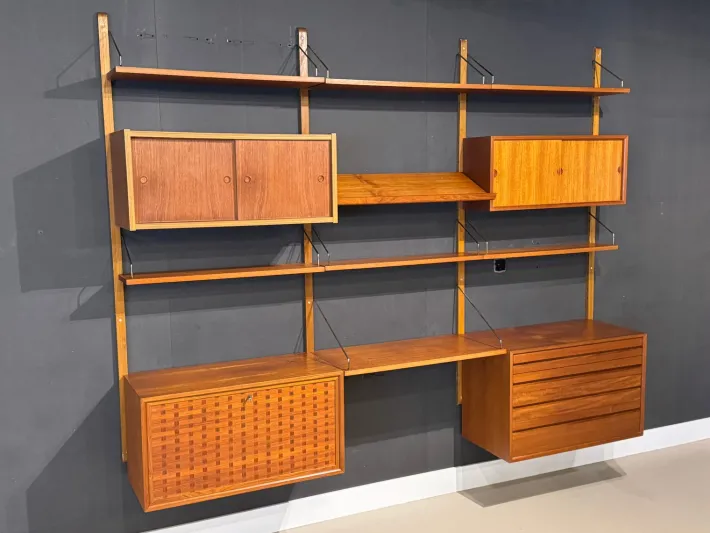 Pamono Vintage Wall System in Teak attributed to Poul Cadovius for Cado Clearance
