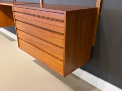 Pamono Vintage Wall System in Teak attributed to Poul Cadovius for Cado Clearance