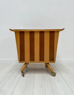 Pamono Vintage Walnut Bar Trolley, 1950s Online