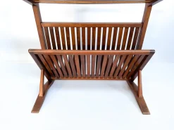 Pamono Vintage Walnut Bookshelf and Magazine Rack, 1960s Online