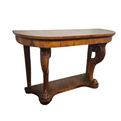 Pamono Vintage Walnut Console Table, 1930s Outlet
