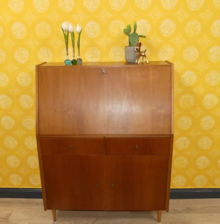 Pamono Vintage Walnut Secretaire, 1960s