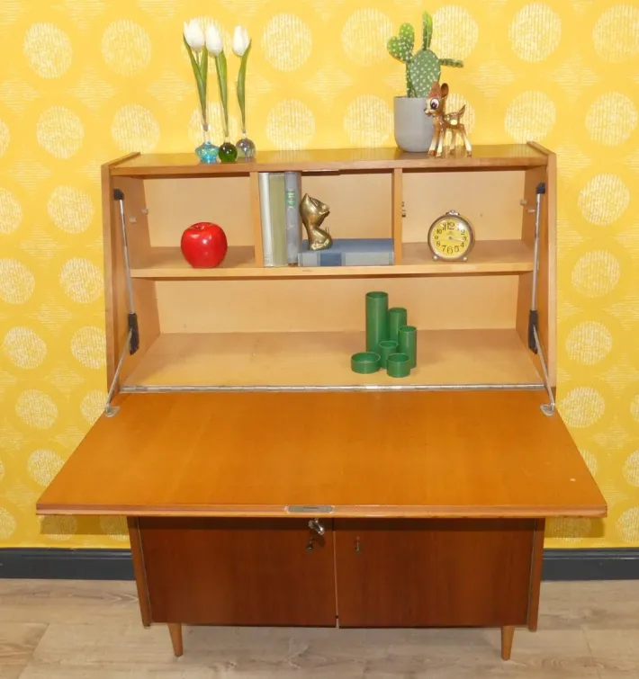 Pamono Vintage Walnut Secretaire, 1960s