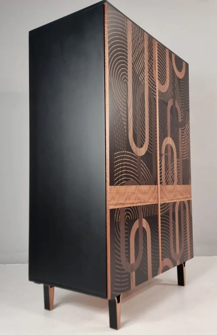 Pamono Vintage Wardrobe in Beech, 1970s New