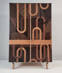 Pamono Vintage Wardrobe in Beech, 1970s New