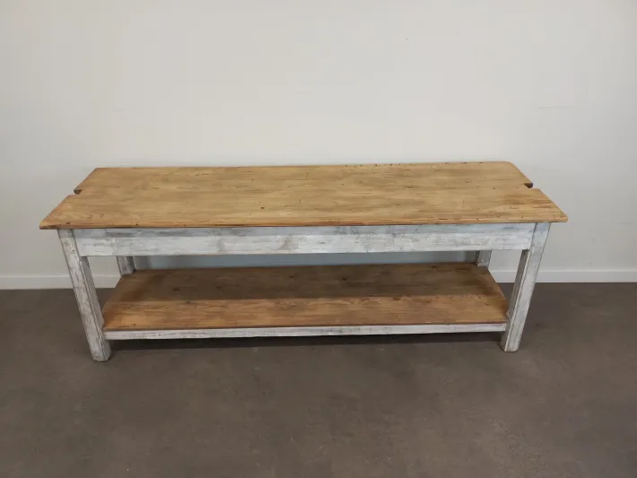 Pamono Vintage Weathered Worktable, 1950s Sale
