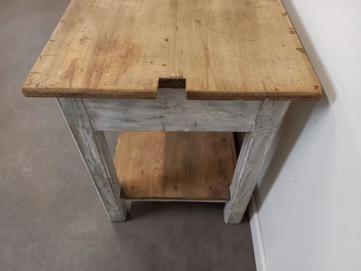 Pamono Vintage Weathered Worktable, 1950s Sale