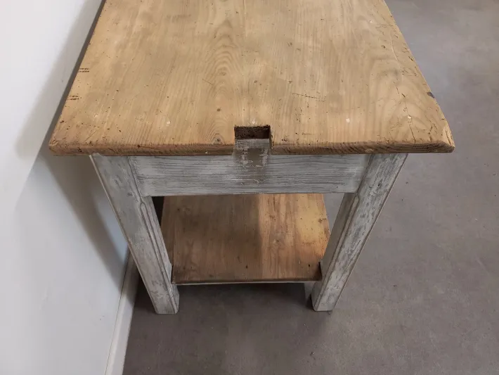 Pamono Vintage Weathered Worktable, 1950s Sale