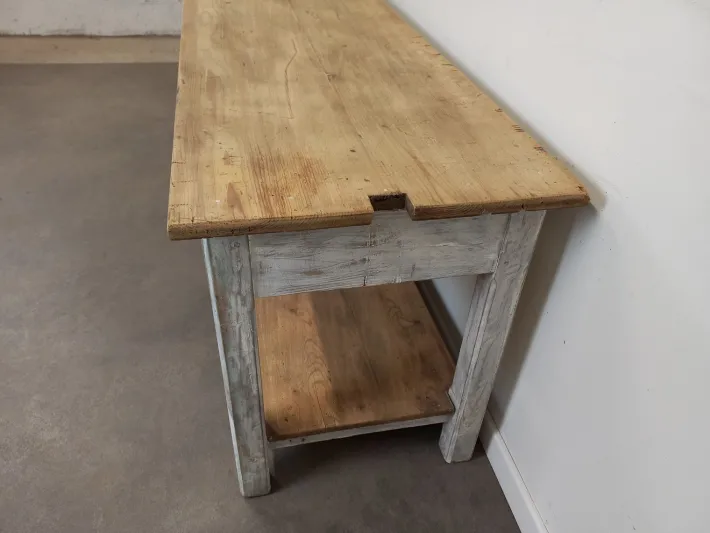 Pamono Vintage Weathered Worktable, 1950s Sale