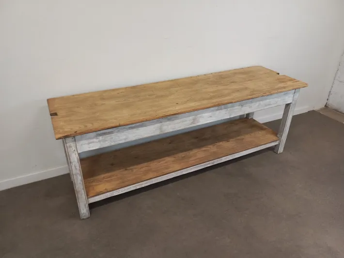 Pamono Vintage Weathered Worktable, 1950s Sale