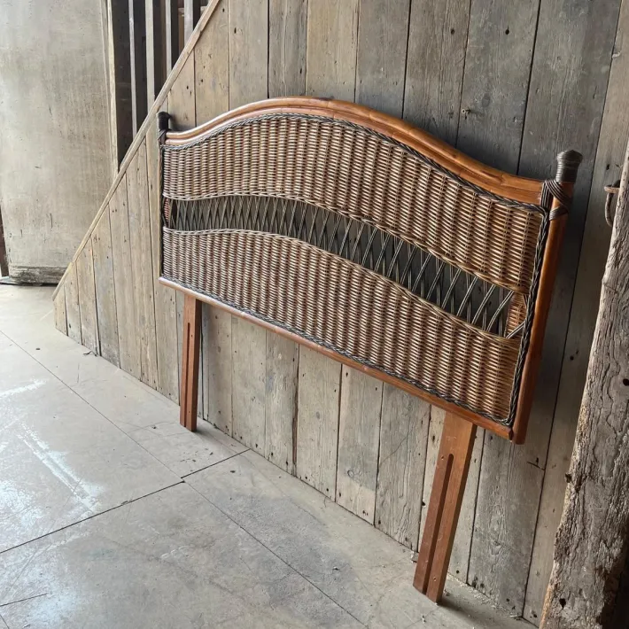Pamono Vintage Wicker & Cane Headboard New