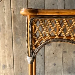 Pamono Vintage Wicker 2 Tier Console Table Sale