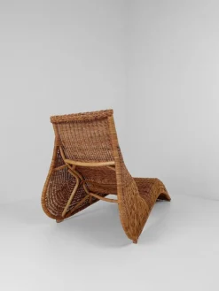 Pamono Vintage Wicker Karlskrona Chaise Longue attributed to Carl Öjerstam for Ikea, 1990s New