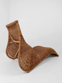 Pamono Vintage Wicker Karlskrona Chaise Longue attributed to Carl Öjerstam for Ikea, 1990s New