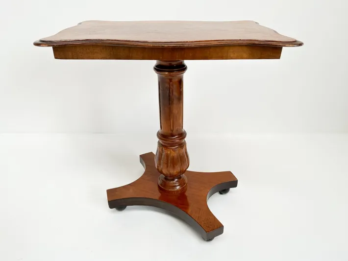 Pamono Vintage Wine Table in Walnut Veneer, 1920s Outlet