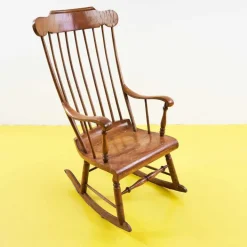 Pamono Vintage Wood Rocking Chairs Discount