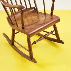 Pamono Vintage Wood Rocking Chairs Discount