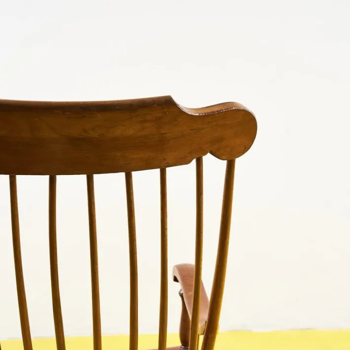 Pamono Vintage Wood Rocking Chairs Discount